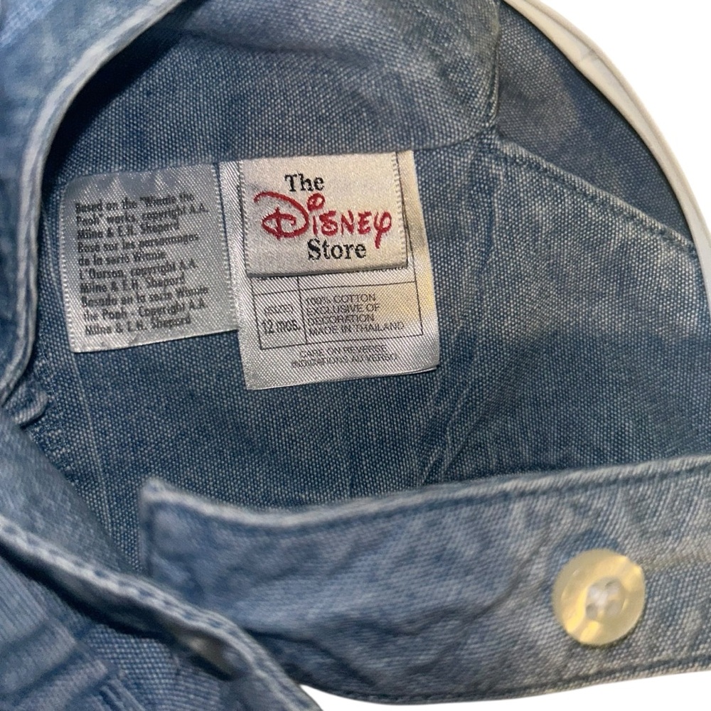 Vtg Disney store winnie the pooh overalls infant kids 12 months vintage - Picture 4 of 5